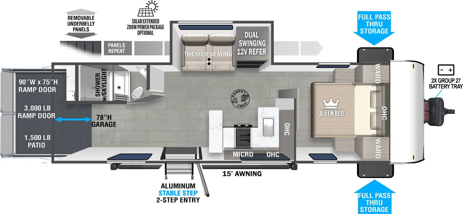 Wildwood Fsx 262VC Floorplan